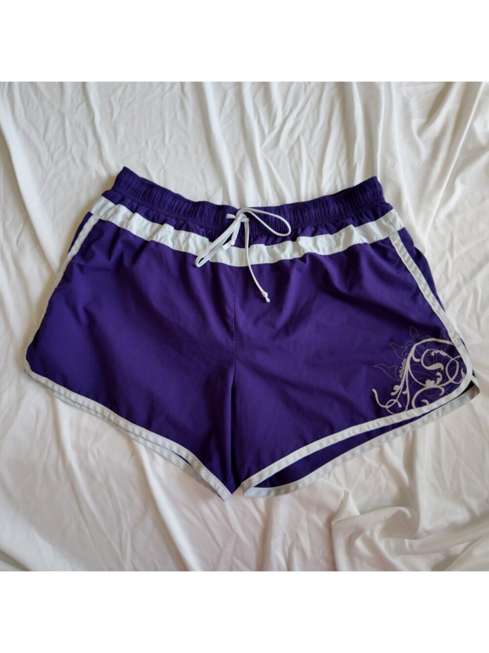 Vintage Athleta Shorts Size M Medium Purple Athletic Running Y2k 2000s